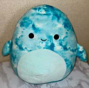 Squishmallows Blue Tie-Dye Whale Shark Plush 12 inch